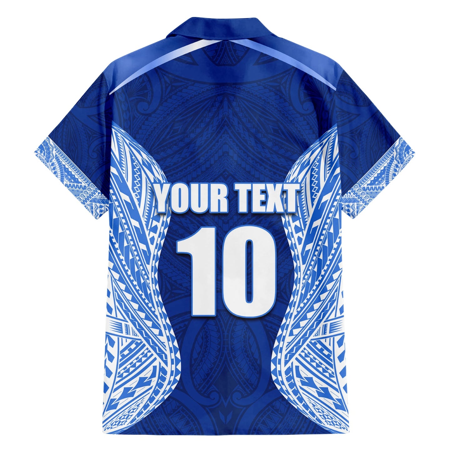 Benutzerdefinierte Manu Samoa Rugby Hawaiian Shirt Polynesian Tattoo LT03
