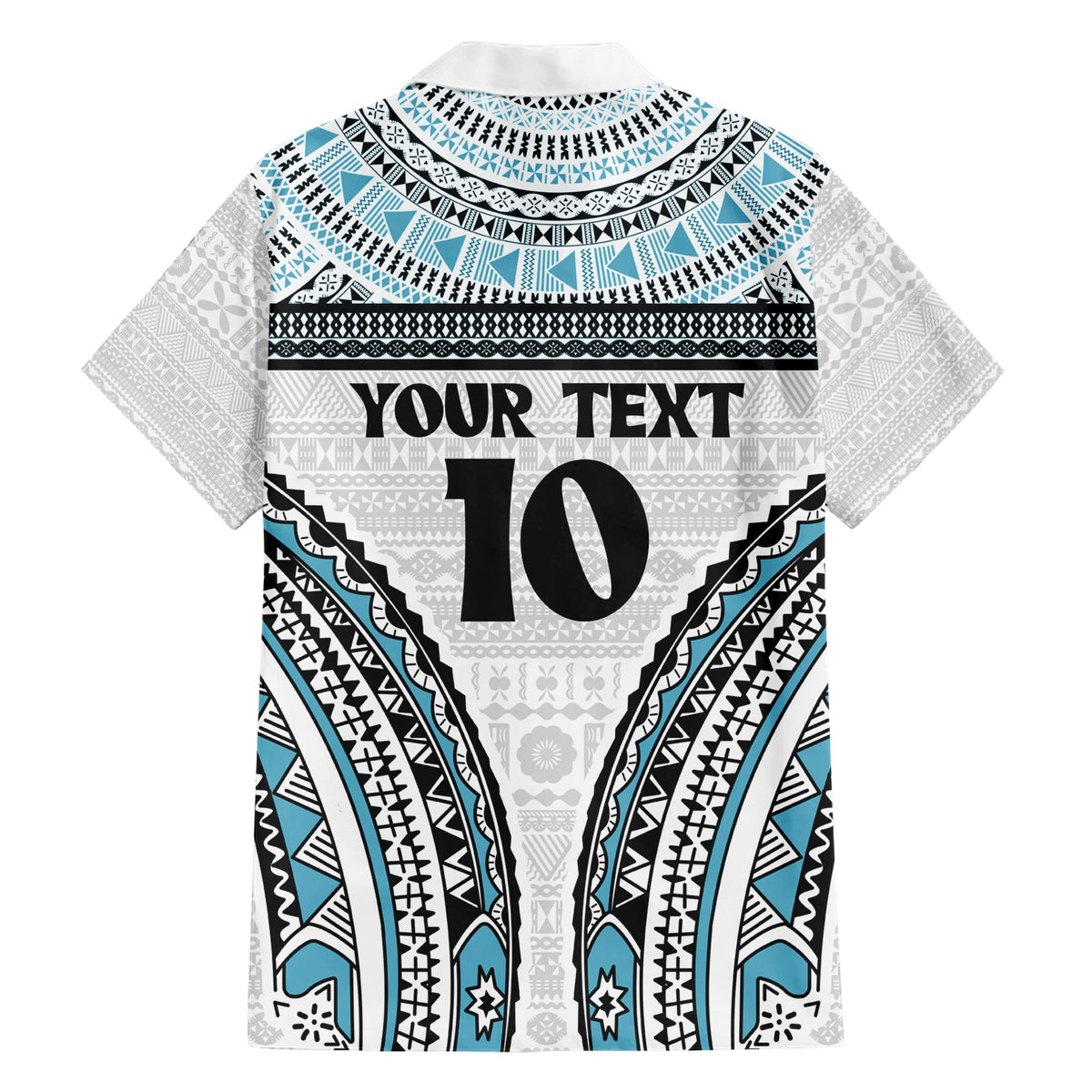 Benutzerdefinierte Flying Fijians Rugby Hawaiian Shirt Tapa Tribal Tuch LT03