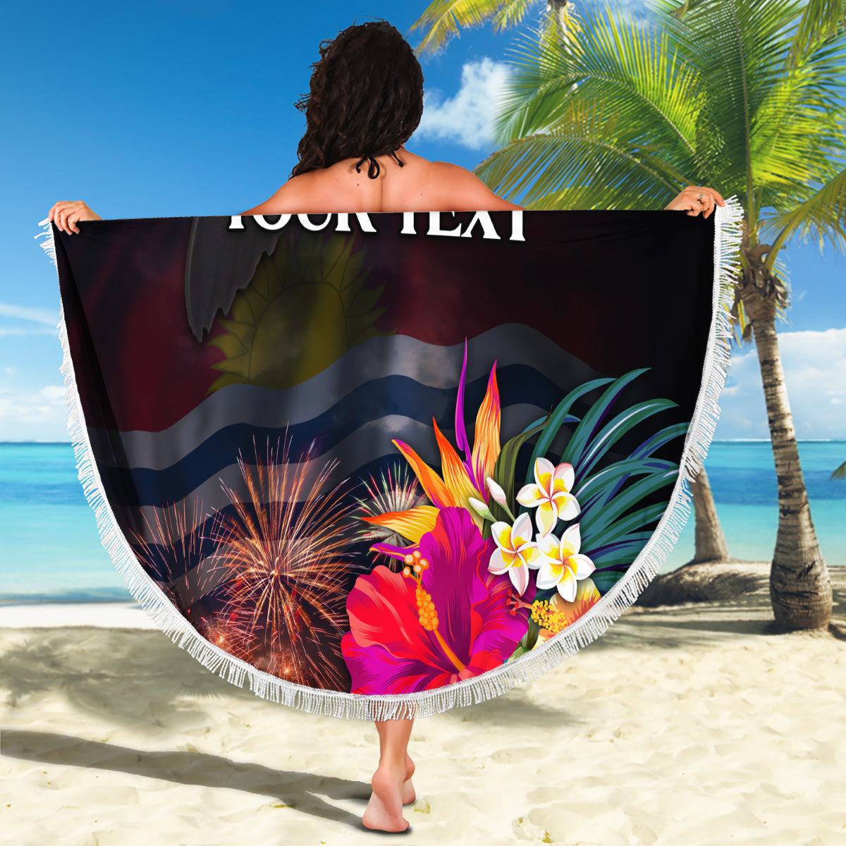 FSM Chuuk State Stranddecke Tribal Muster Ozean Version LT01