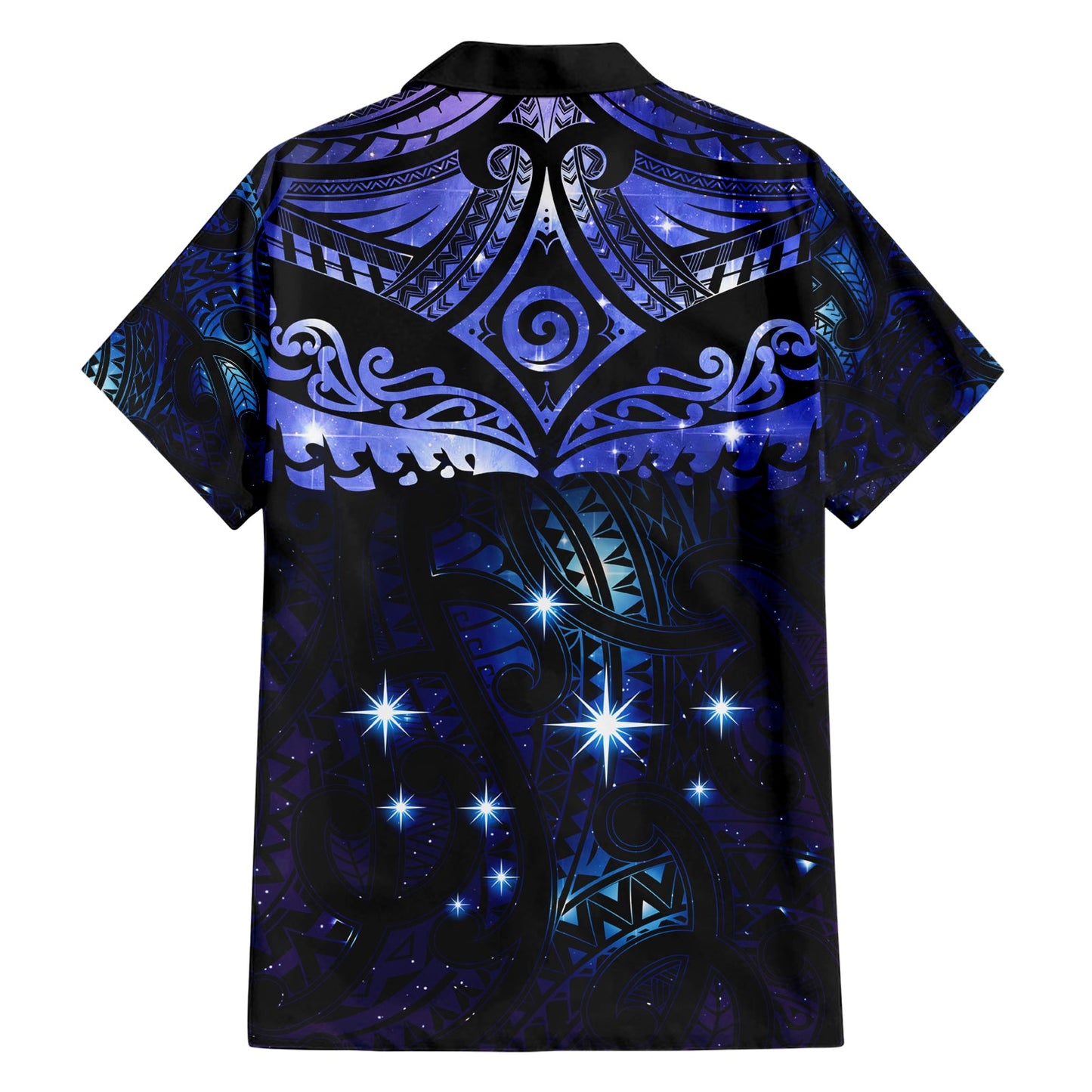 Neuseeländisches Matariki Hawaiihemd Maori-Muster und Matariki Sky Night LT03