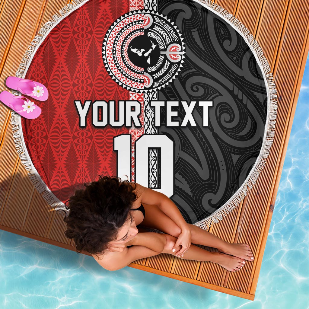 Grüne Maori Tuatara Stranddecke sandfrei Luxus Pastellmuster LT01