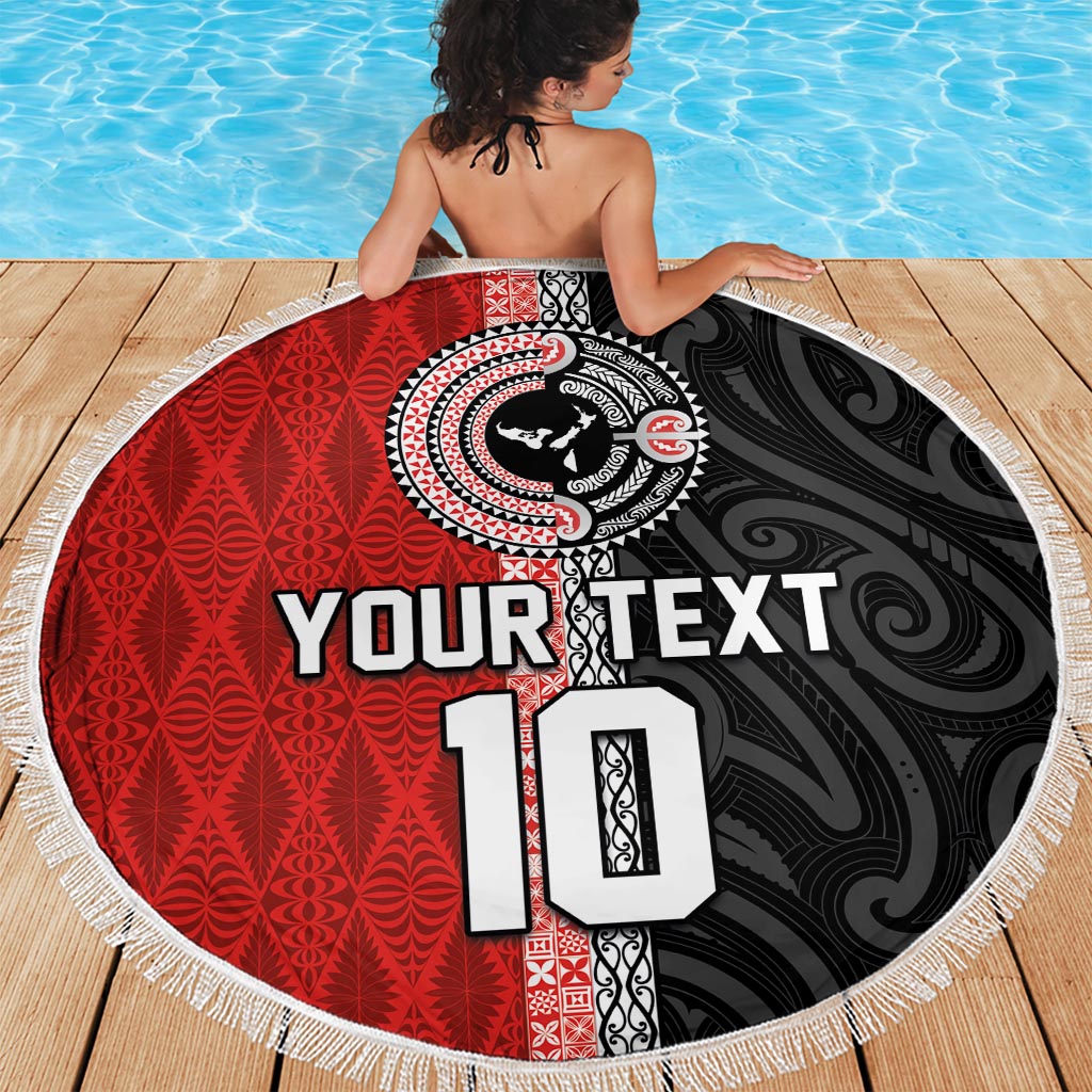 Grüne Maori Tuatara Stranddecke sandfrei Luxus Pastellmuster LT01