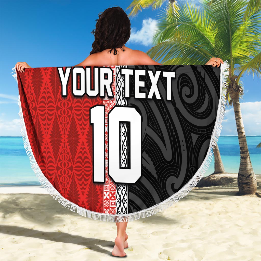 Grüne Maori Tuatara Stranddecke sandfrei Luxus Pastellmuster LT01