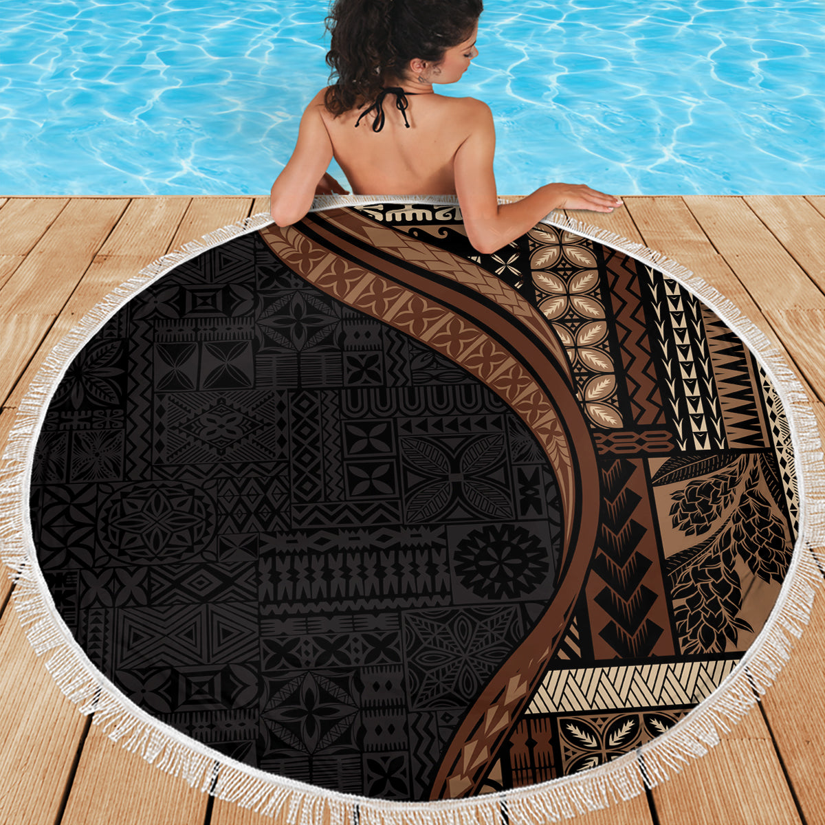 Neuseeland Tui Vogel Matariki Stranddecke Maori Neujahr mit Galaxy Farn LT03