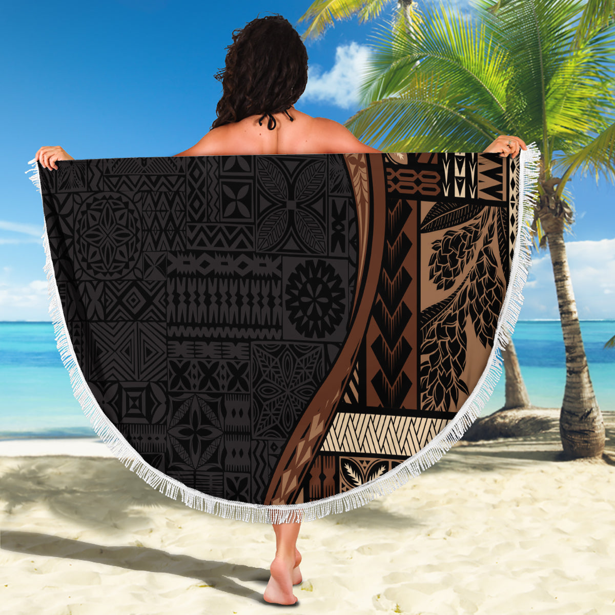 Neuseeland Tui Vogel Matariki Stranddecke Maori Neujahr mit Galaxy Farn LT03
