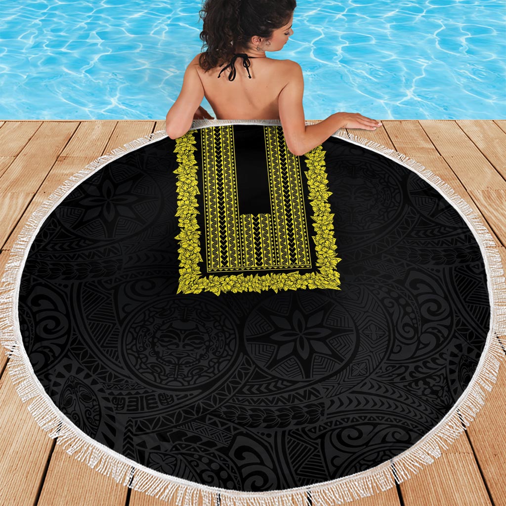 Vintage Tonga Tribal Ngatu Muster Stranddecke sandfrei mit Pacific Floral Aqua Art LT9