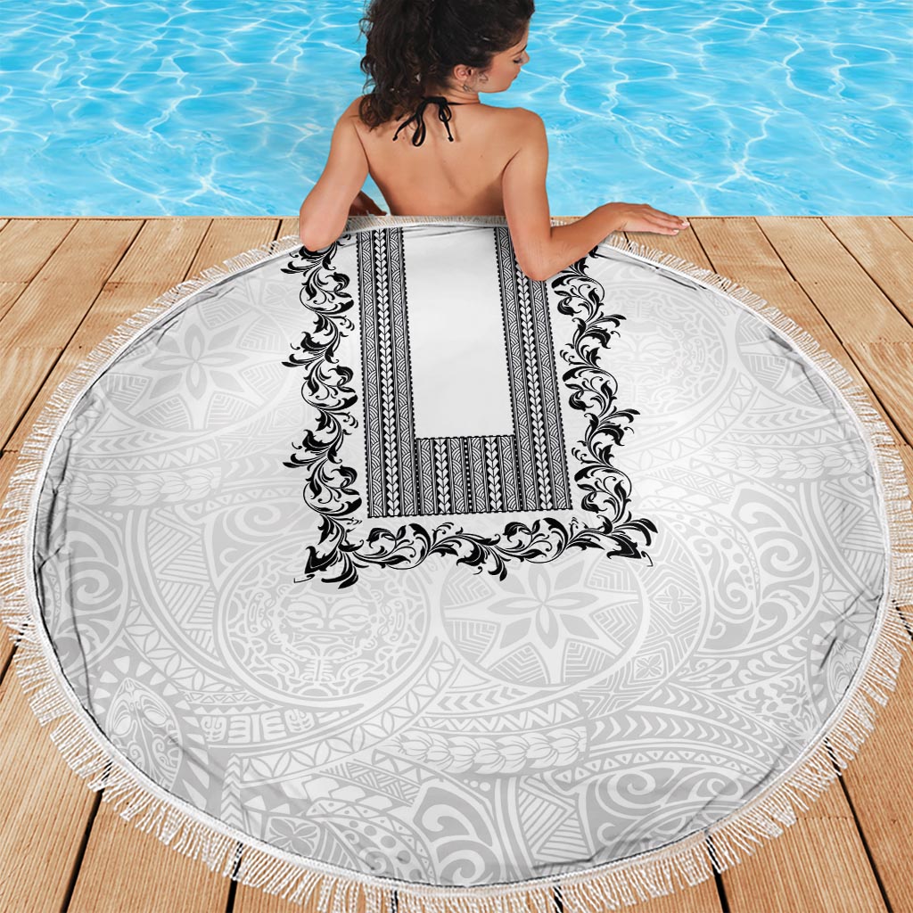 Vintage Tonga Tribal Ngatu Muster Stranddecke sandfrei mit Pacific Floral Pink Art LT9
