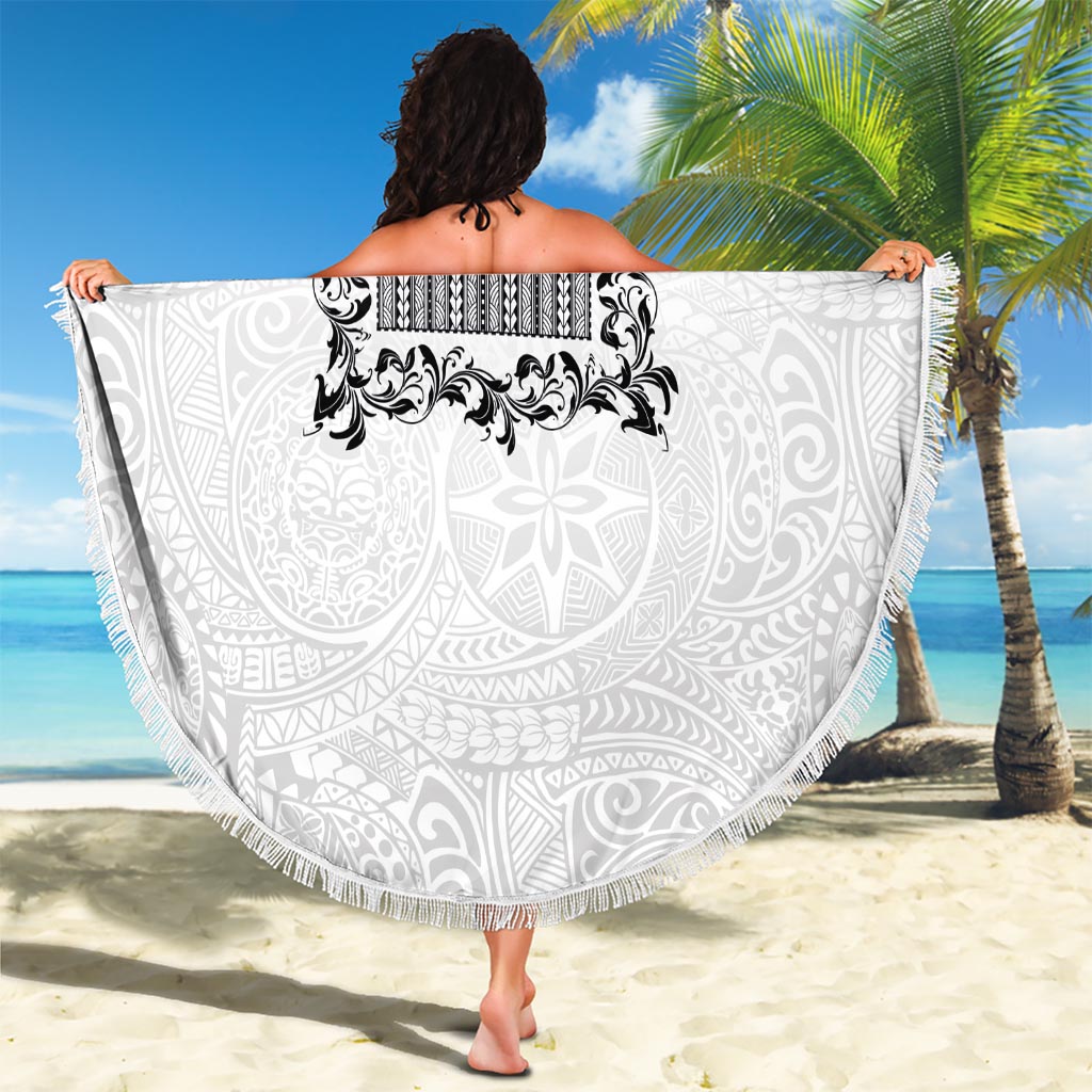 Vintage Tonga Tribal Ngatu Muster Stranddecke sandfrei mit Pacific Floral Pink Art LT9