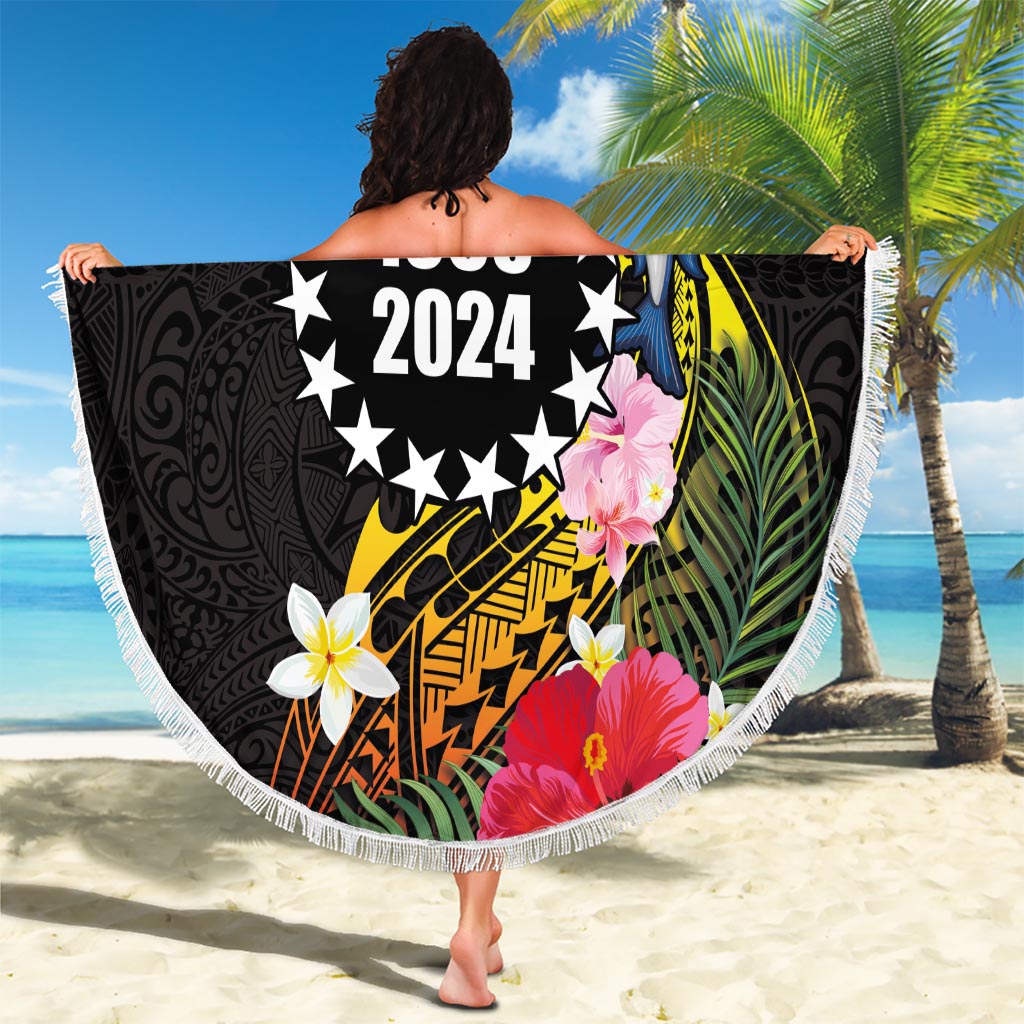 Hawaii Vatertag Stranddecke sandfrei Hula mit Papa DT02