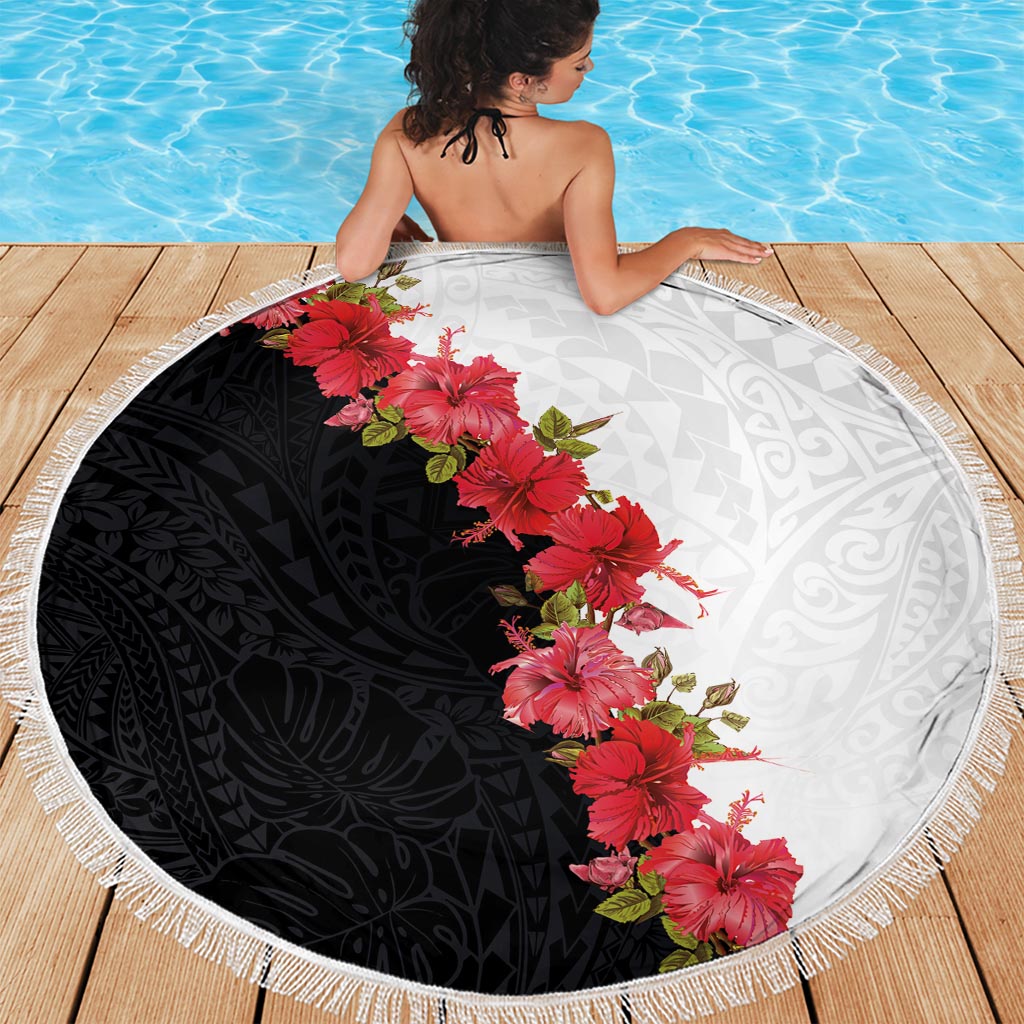 Alles Gute zum Vatertag Französisch-Polynesien Stranddecke sandfrei Familie Schildkröte Hibiskus DT02