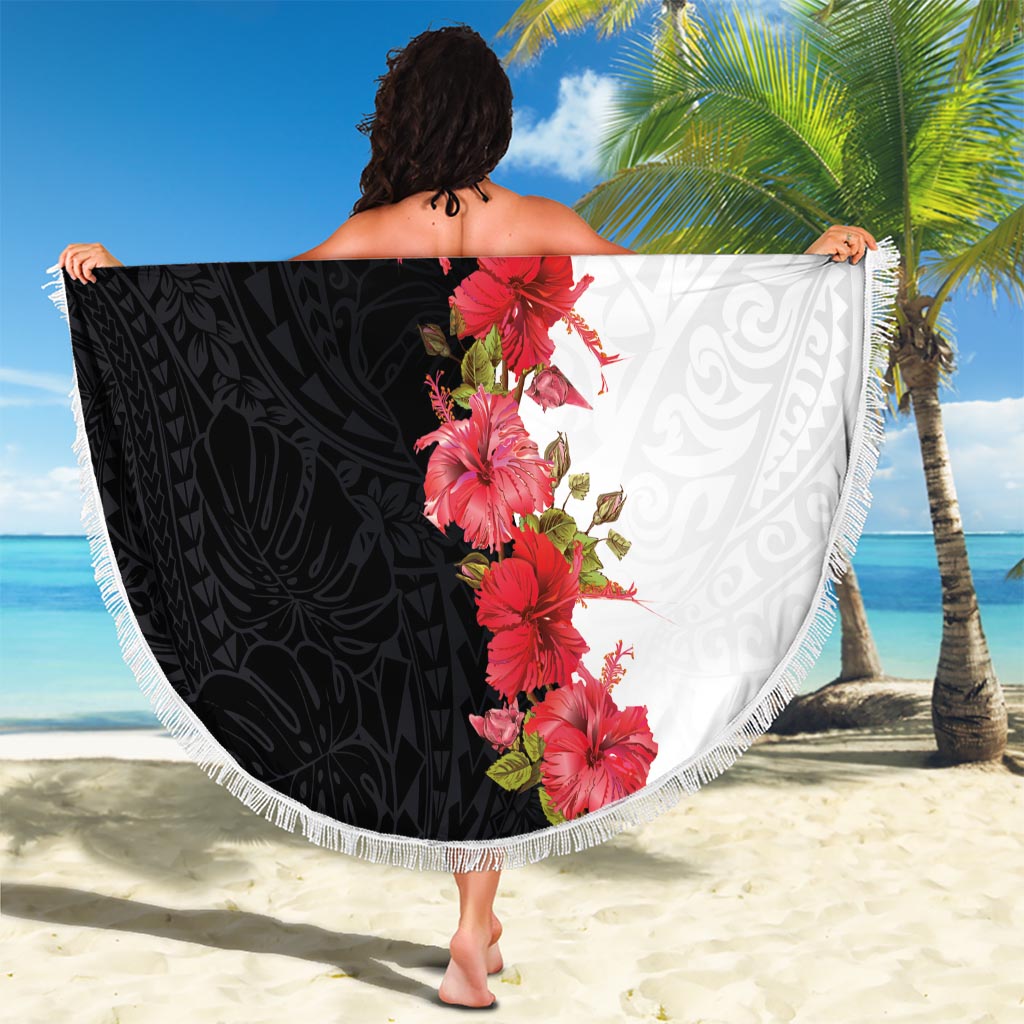 Alles Gute zum Vatertag Französisch-Polynesien Stranddecke sandfrei Familie Schildkröte Hibiskus DT02