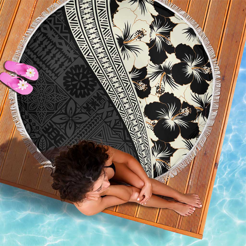 Hawaii Hibiskus Stranddecke Schildkröten und Tribal Motive Vintage Floral Stil LT03