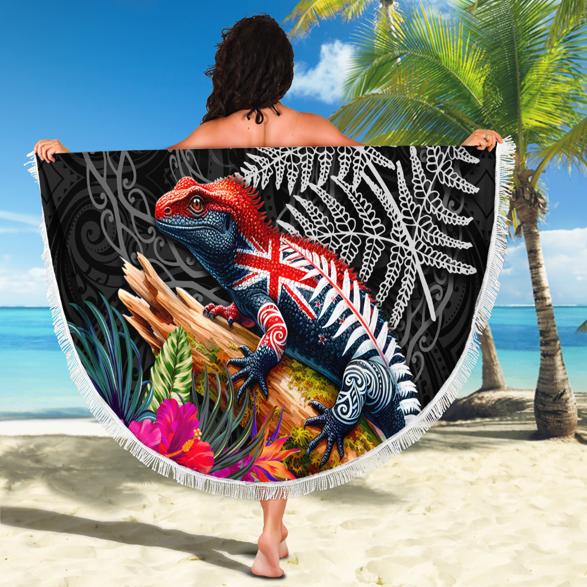 Vatertag Fiji Stranddecke Special Dad Polynesien Paradies DT02