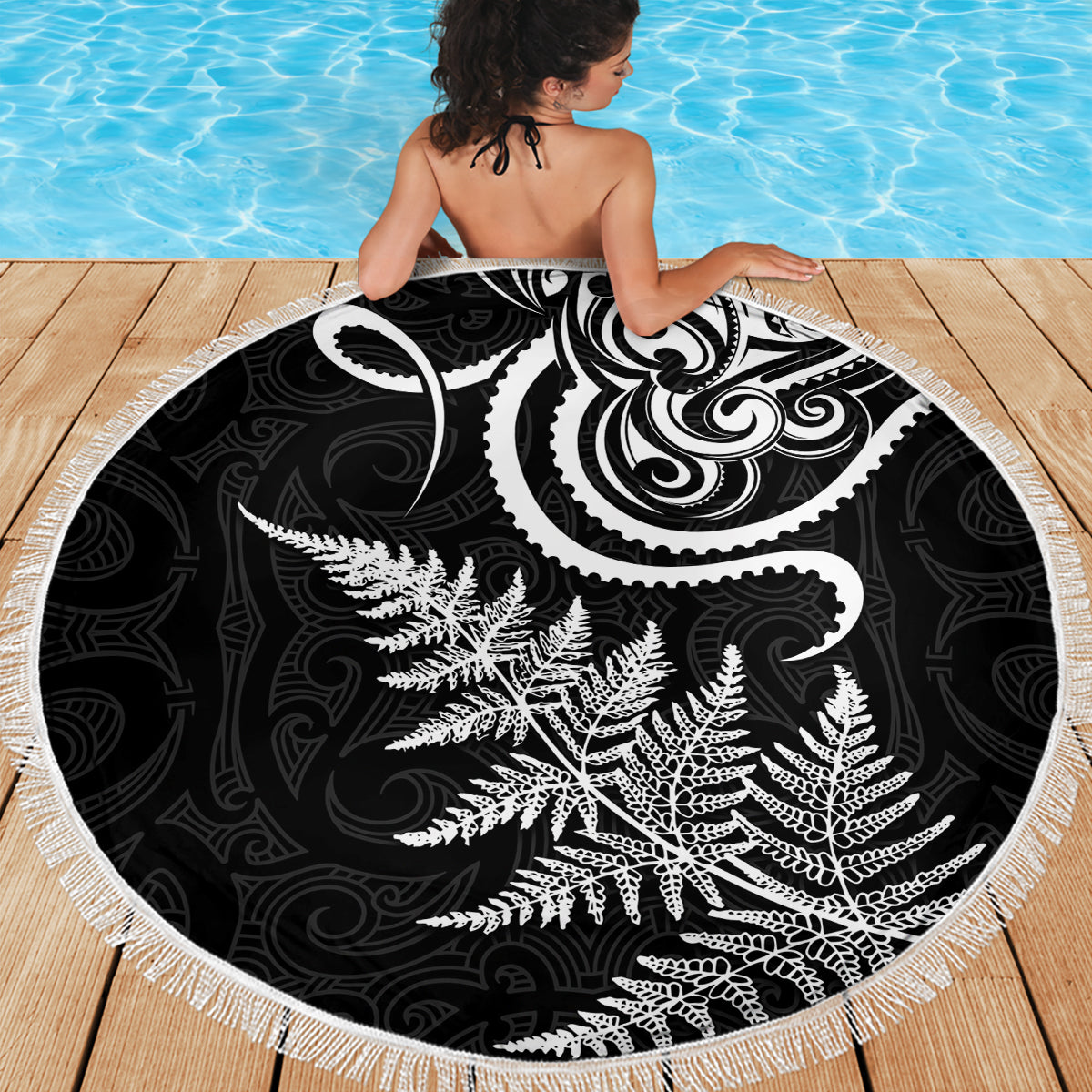 Polynesien Buckelwal Stranddecke Tropische Plumeria Lavendel LT7