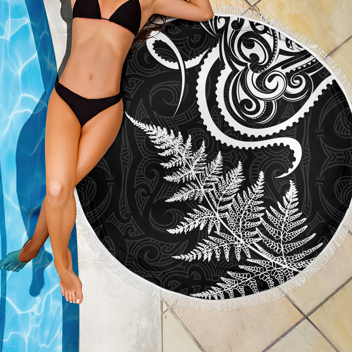 Polynesien Buckelwal Stranddecke Tropische Plumeria Lavendel LT7