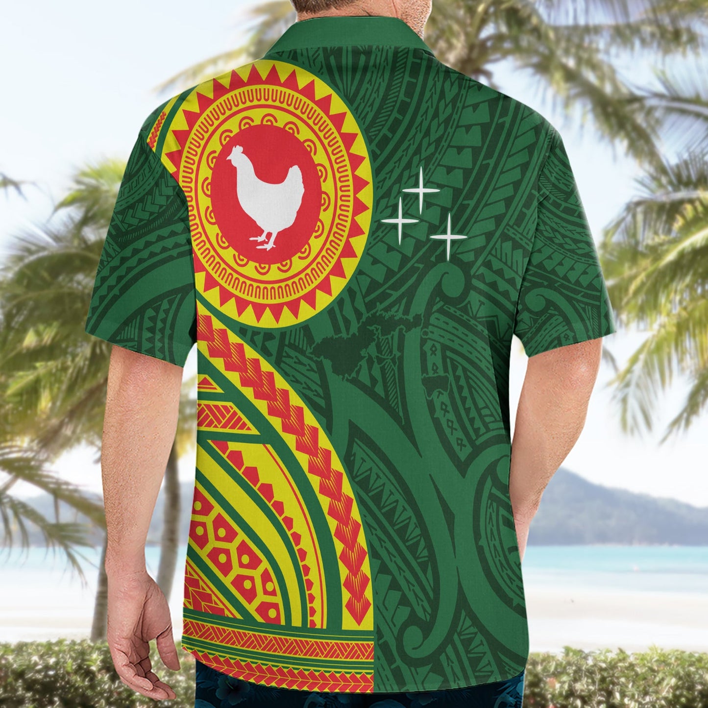 Manu'a Cession Day Hawaiihemd mit polynesischem Muster LT03