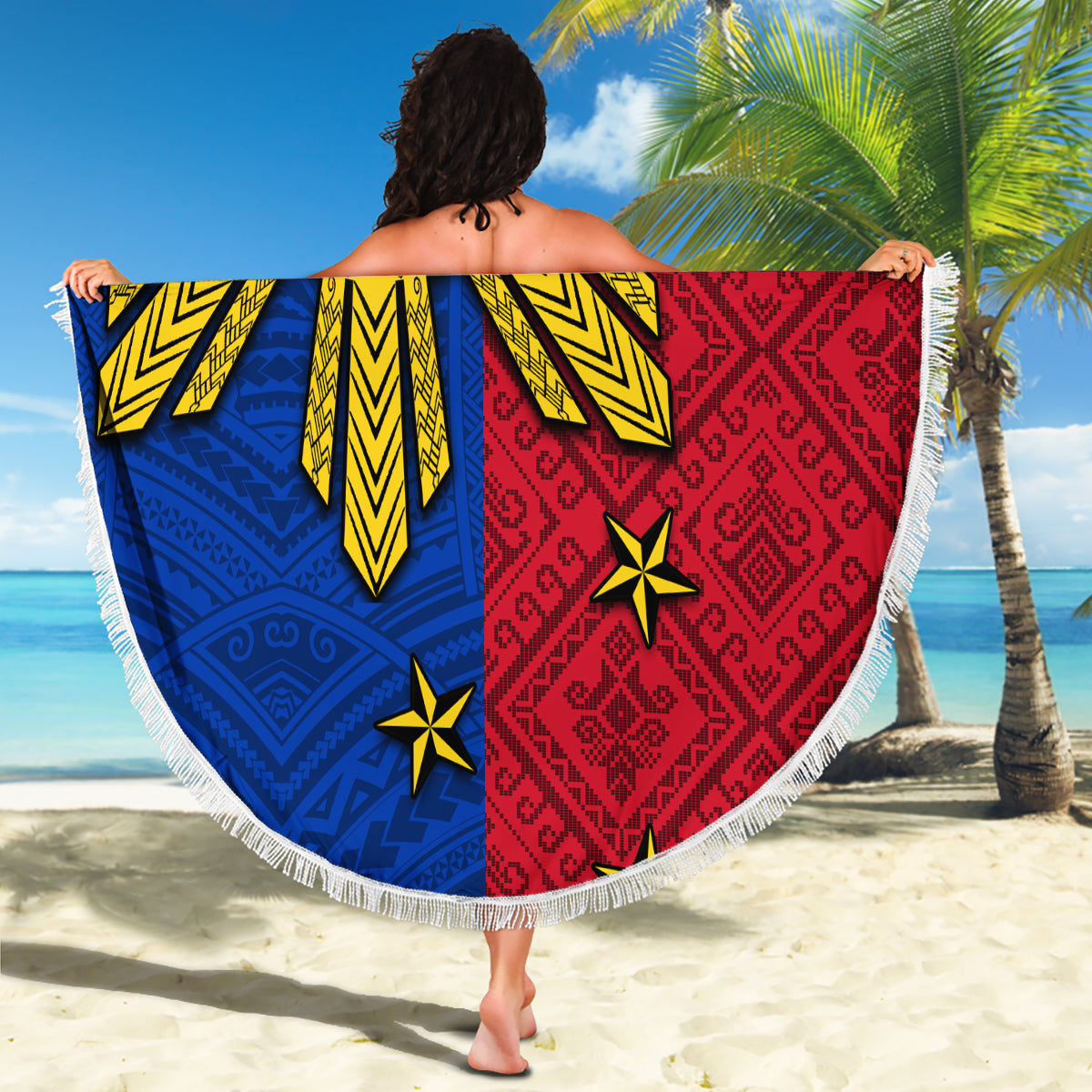 ADHS Awareness Monat Sie zählen Stranddecke grün polynesischen Band LT14