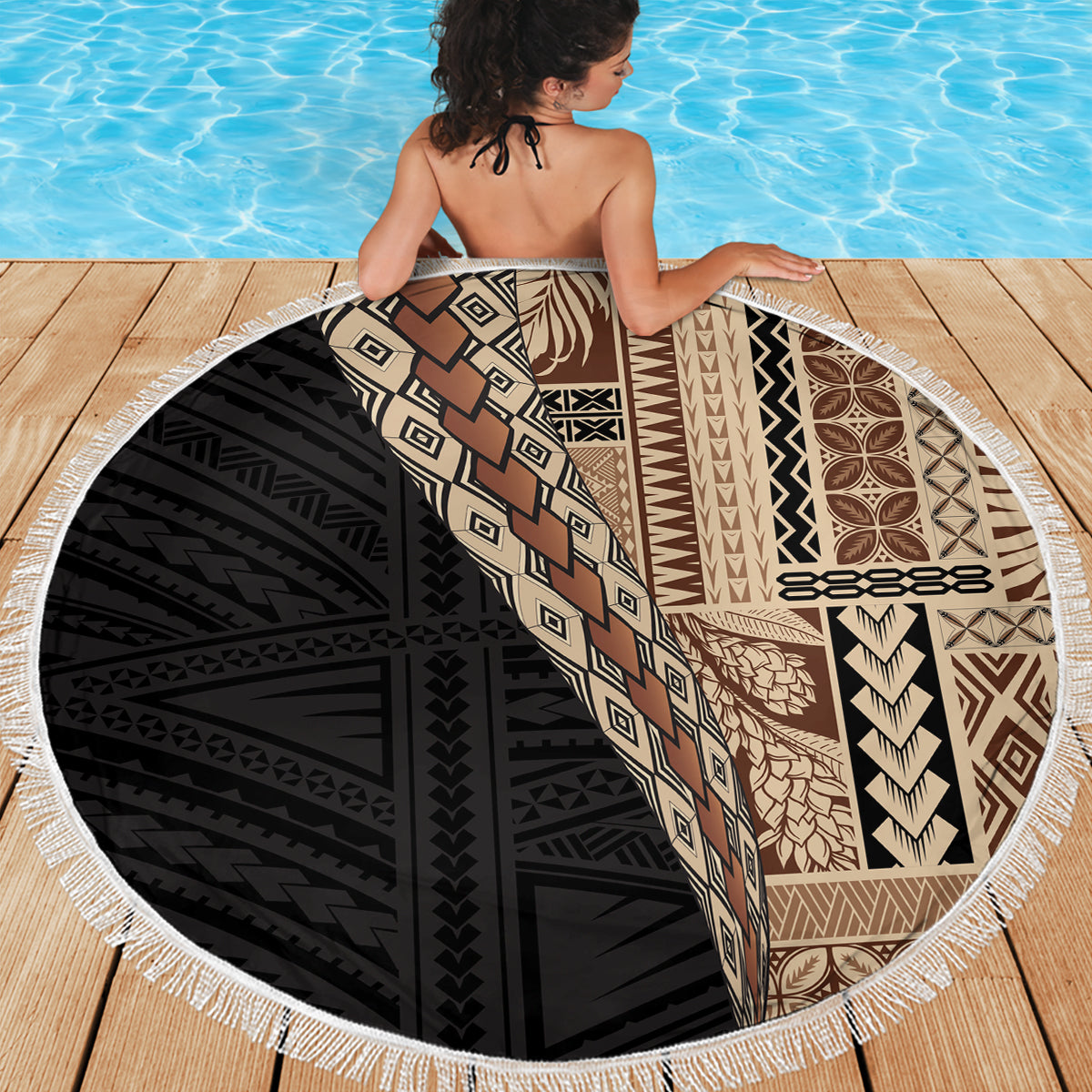 Benutzerdefinierte Samoa 1962 Unabhängigkeitstag Benutzerdefinierte Stranddecke Manuia le Aso Tuto'atasi Ula Nifo Red Art LT9