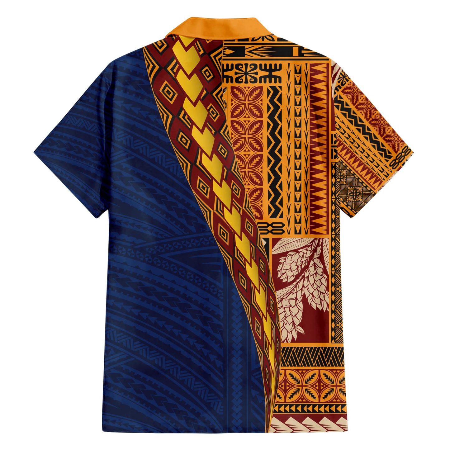 Samoa Siapo Motiv Halbstil Hawaiihemd Bunte Version LT03