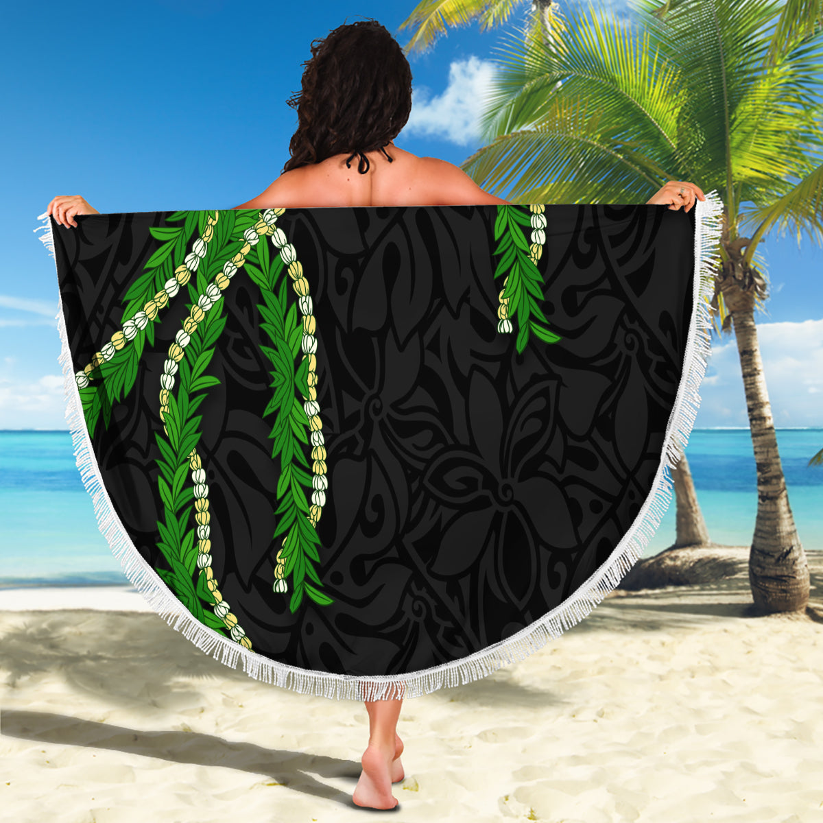 Matariki Neuseeland Stranddecke Maori Muster Pink Galaxy LT05