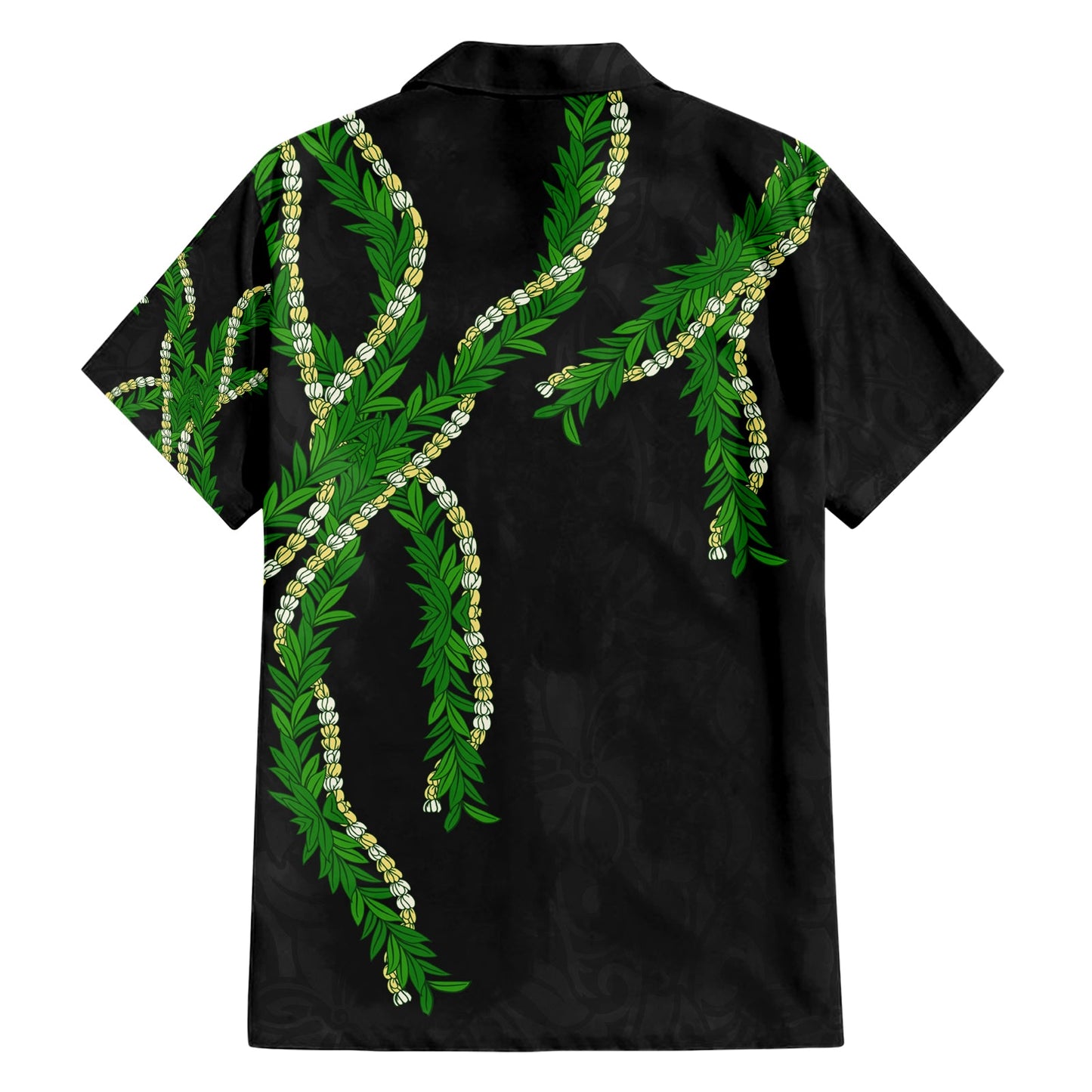 Hawaii Maile Lei Hawaiihemd Aloha Schwarz Farbe LT03