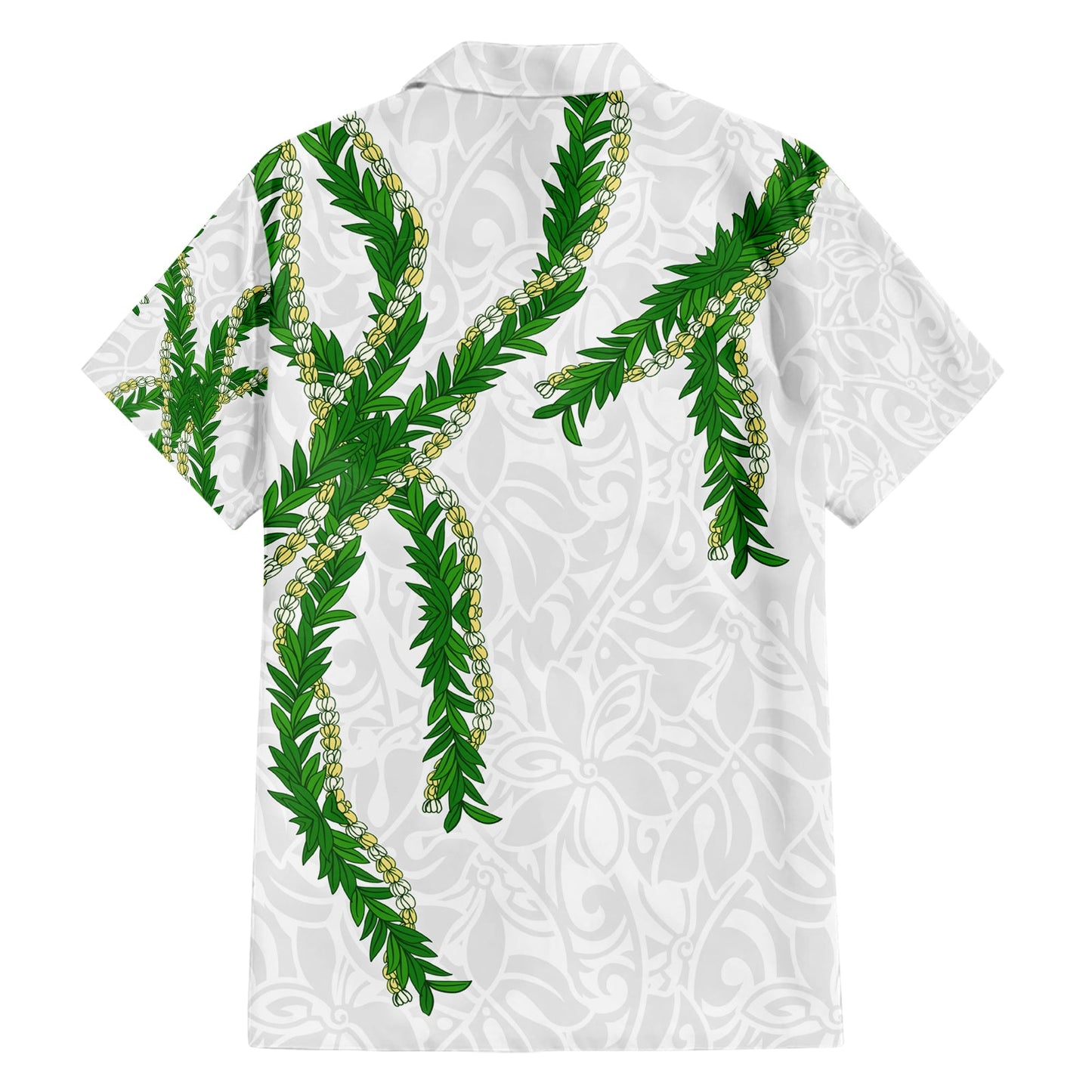 Hawaii Maile Lei Hawaiihemd Aloha Weiß Farbe LT03
