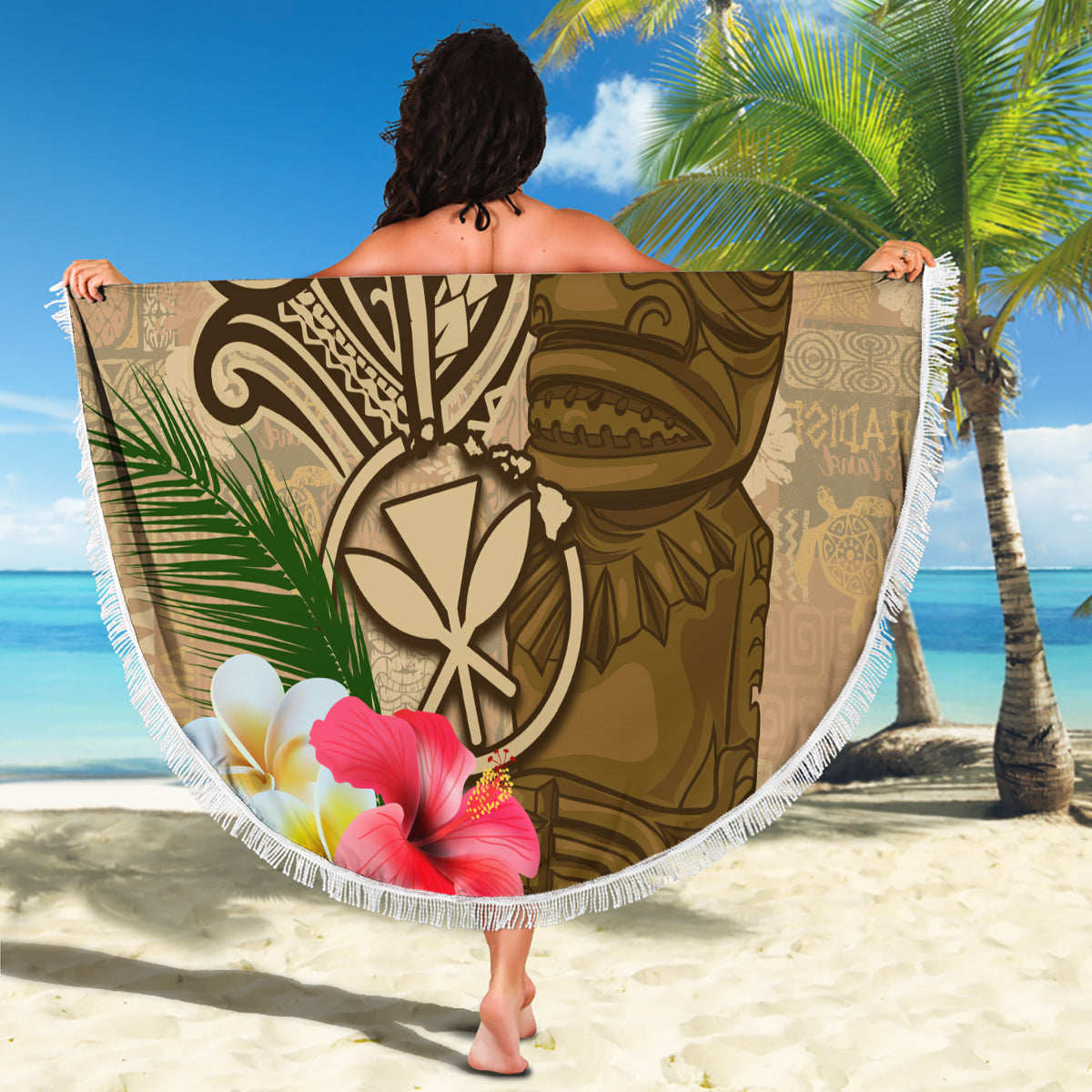 Neuseeland Traumfänger Stranddecke Maori Koru Muster Rote Version LT05