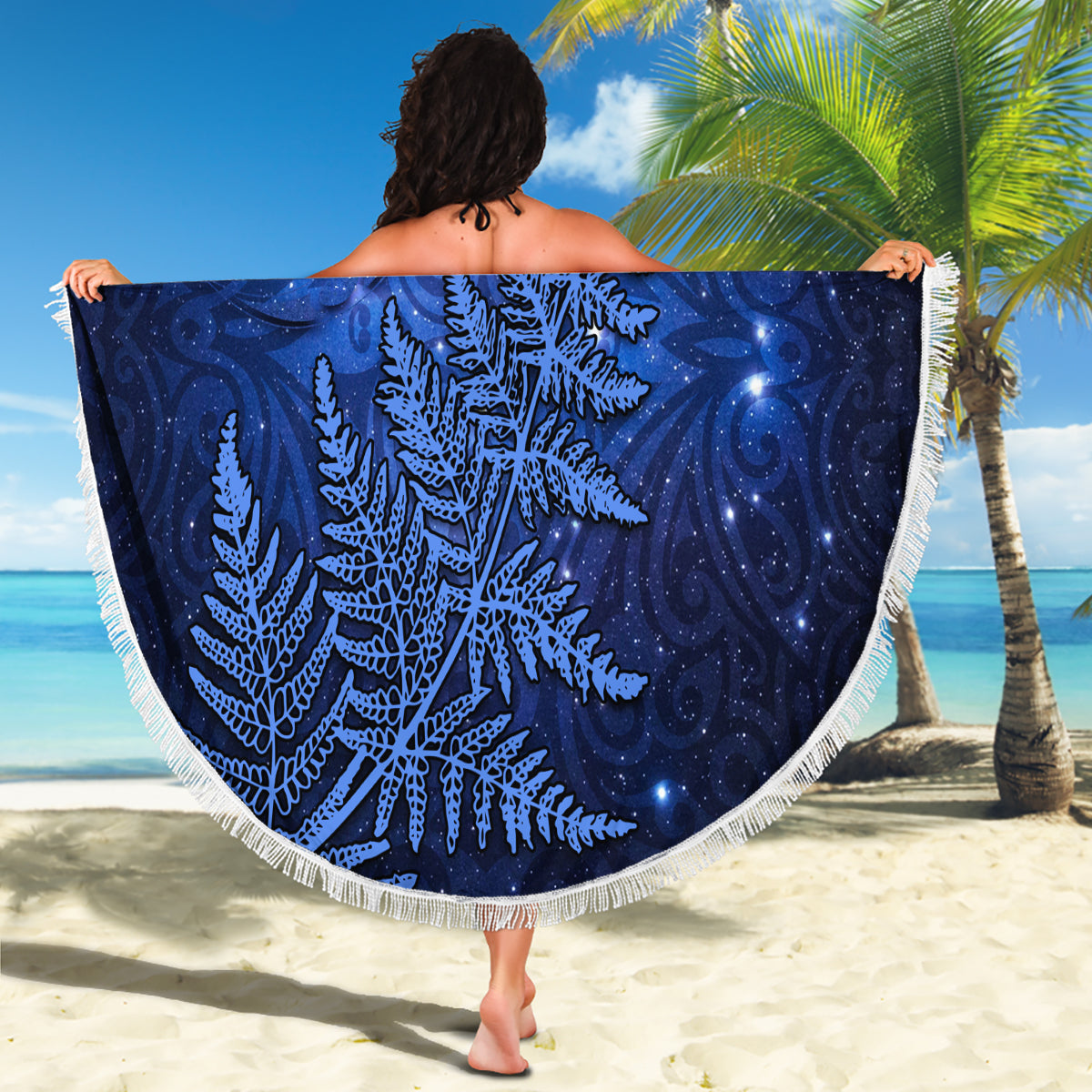Neuseeland Matariki Stranddecke Aotearoa Maori Neujahr Manaia Galaxy Vibes LT14