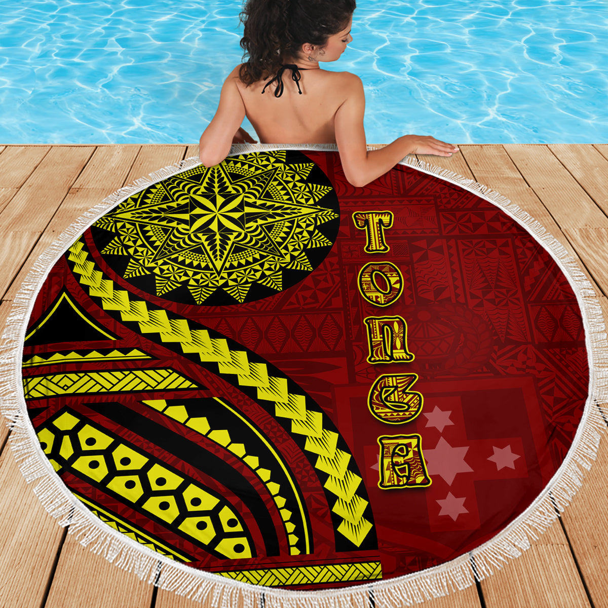 Neuseeland Happy Father's Day Stranddecke xxl Aroha Ahau Ki A Koe Papa Polynesian Tribal LT05