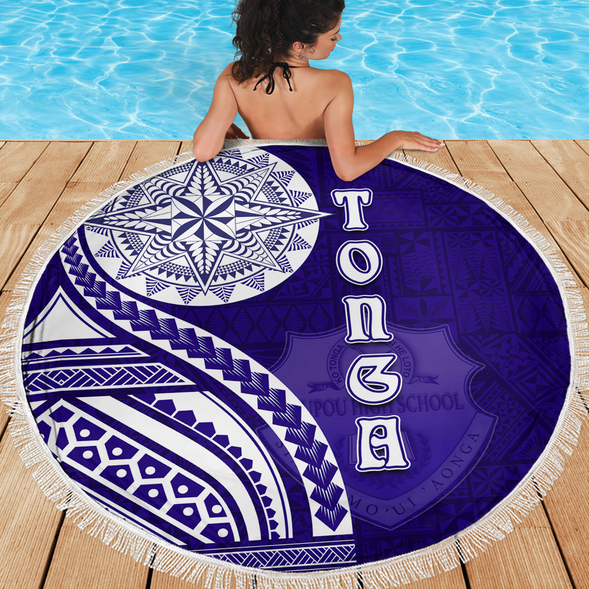 Samoa Happy Father's Day Stranddecke xxl Ou Te Alofa Ia Te Oe Tama Dad Polynesian Tribal LT05