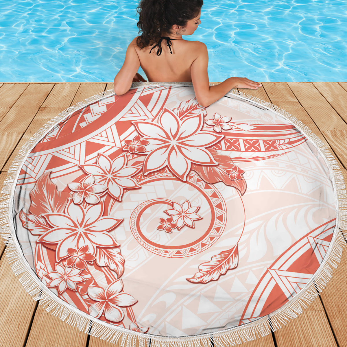Hawaiianischer Vatertag Vintage Lei Stranddecke Hauoli la Makuakane - Schwarz LT7