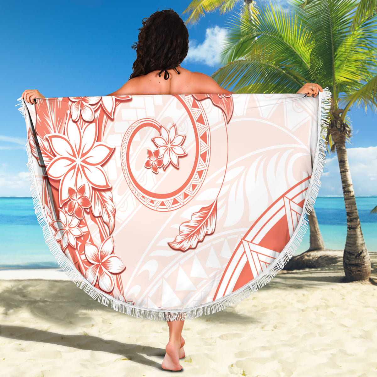Hawaiianischer Vatertag Vintage Lei Stranddecke Hauoli la Makuakane - Schwarz LT7
