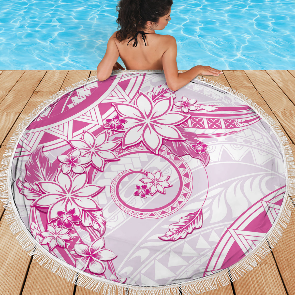 Hawaiianischer Vatertag Vintage Lei Stranddecke Hauoli la Makuakane - Beige LT7