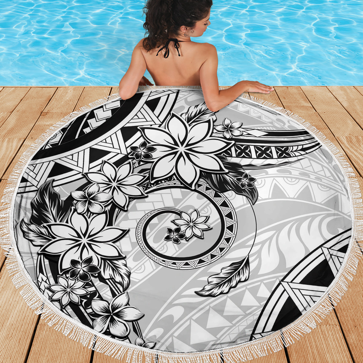 Hawaiianischer Vatertag Vintage Lei Stranddecke Hauoli la Makuakane - Rot LT7