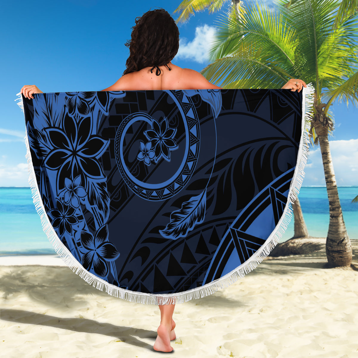 Neuseeland Tui Vogel Stranddecke Aotearoa Maori Muster - Rot LT14