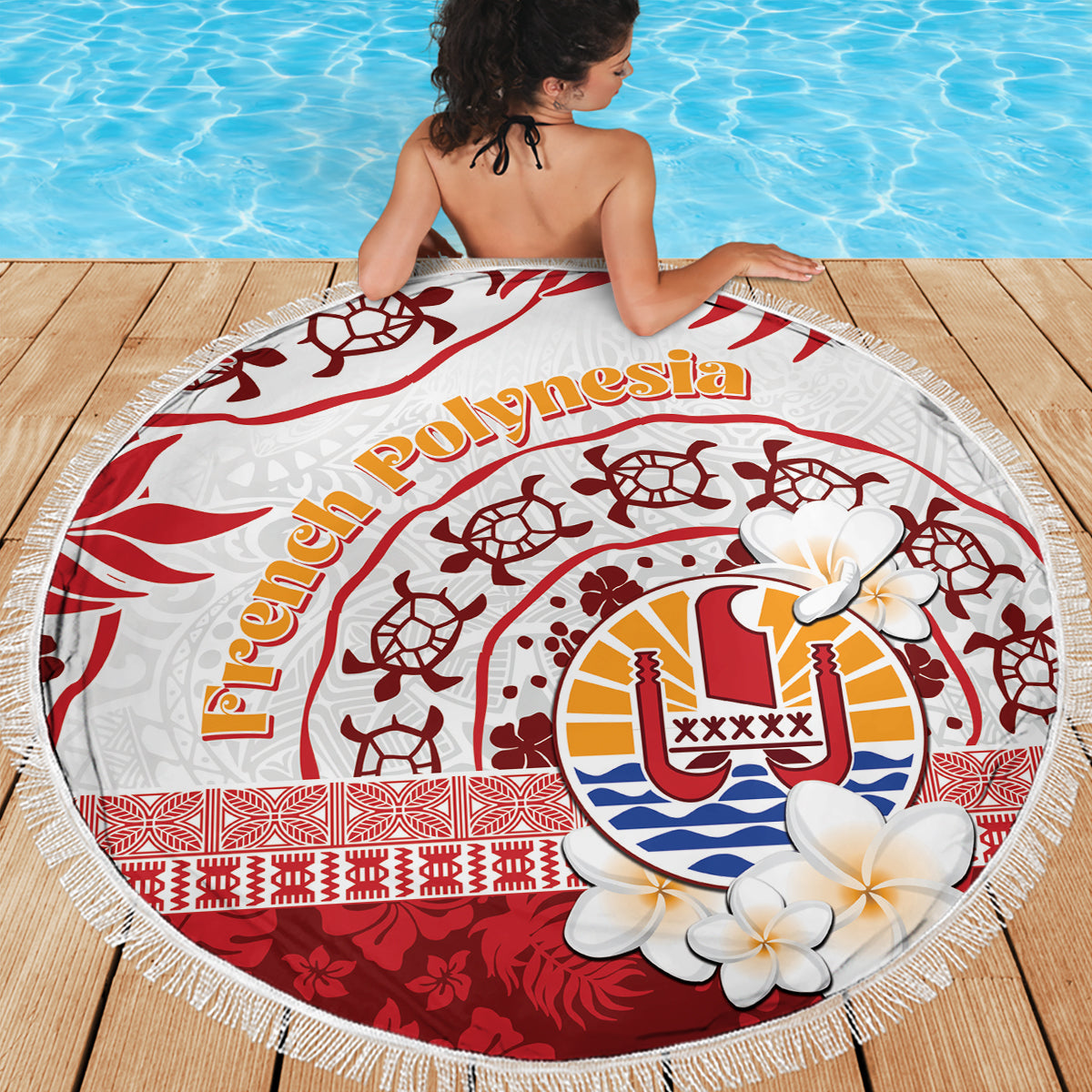 Neuseeland Matariki Stranddecke Maori Muster und Silberfarn LT03