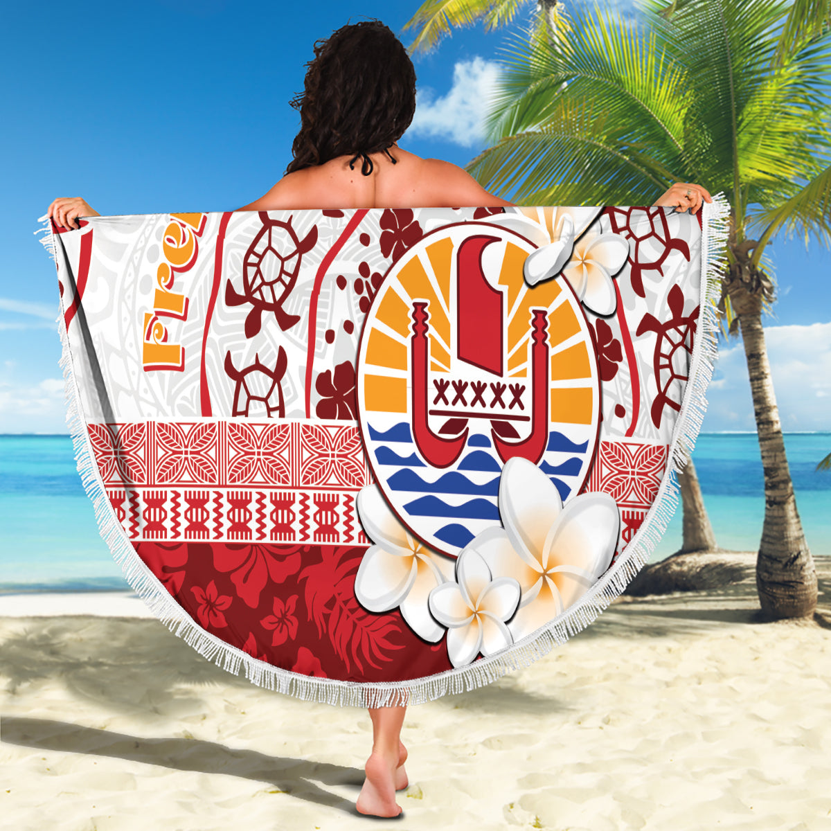 Neuseeland Matariki Stranddecke Maori Muster und Silberfarn LT03