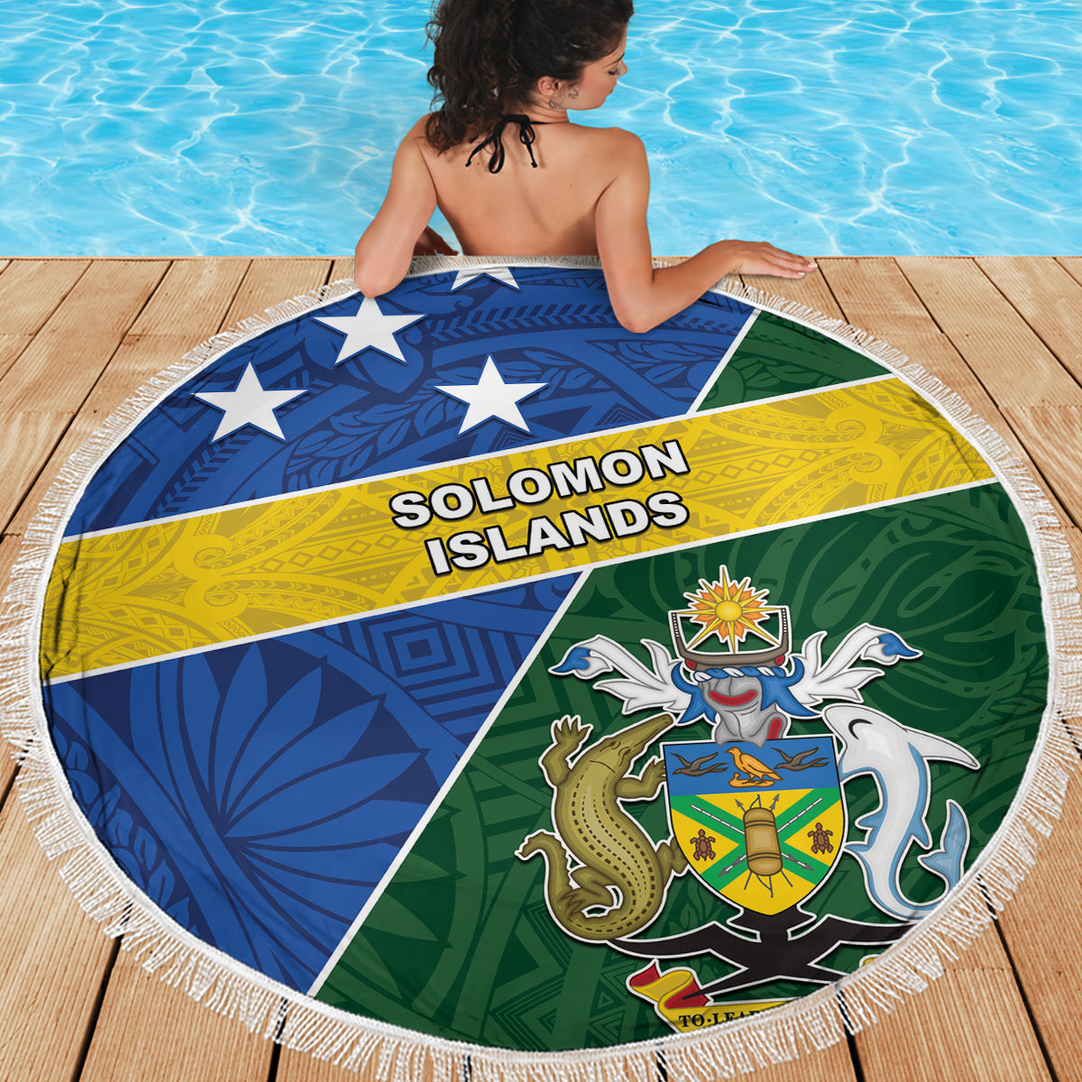 Neuseeland Tuatara Weihnachten Stranddecke Silber Farn und Weihnachten Pohutukawa Baum blau Farbe LT03