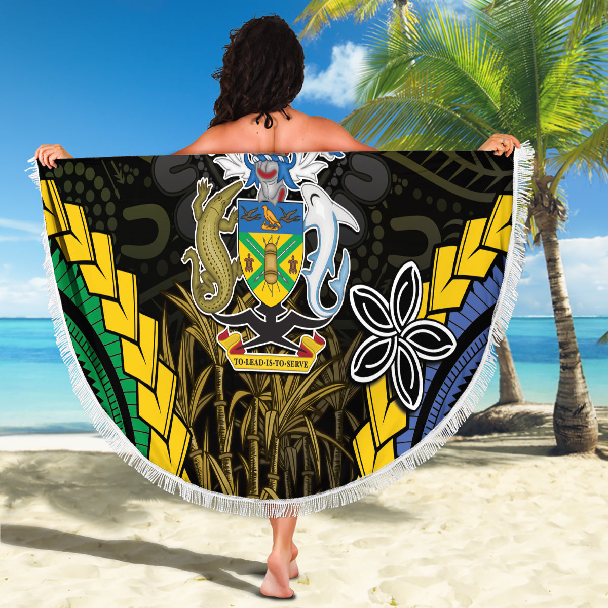 Lila afrikanisches Dashiki mit fidschianischem Tapa-Muster Stranddecke LT14