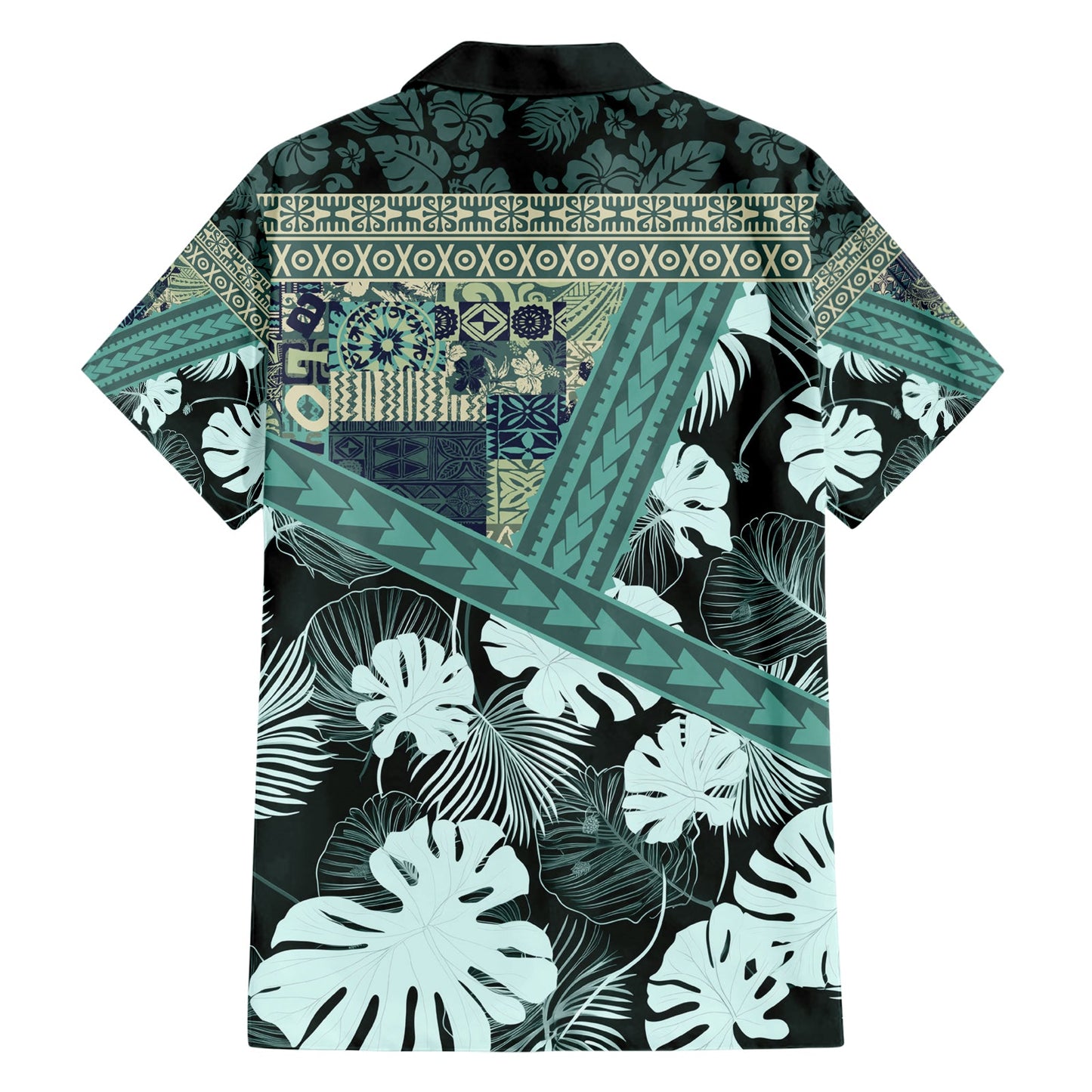 Hawaii Pflanze Kalo Hawaiihemd Hawaii Tapa Muster LT05