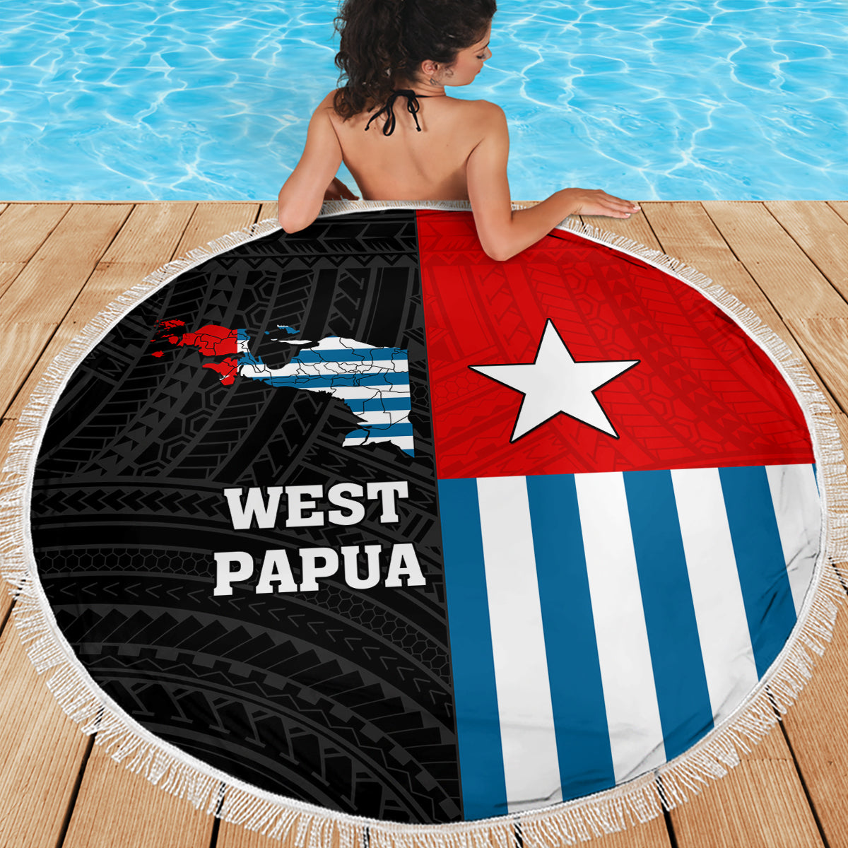 Benutzerdefinierte Hawaii Honolulu Football Bowl Stranddecke einfachen Stil LT05