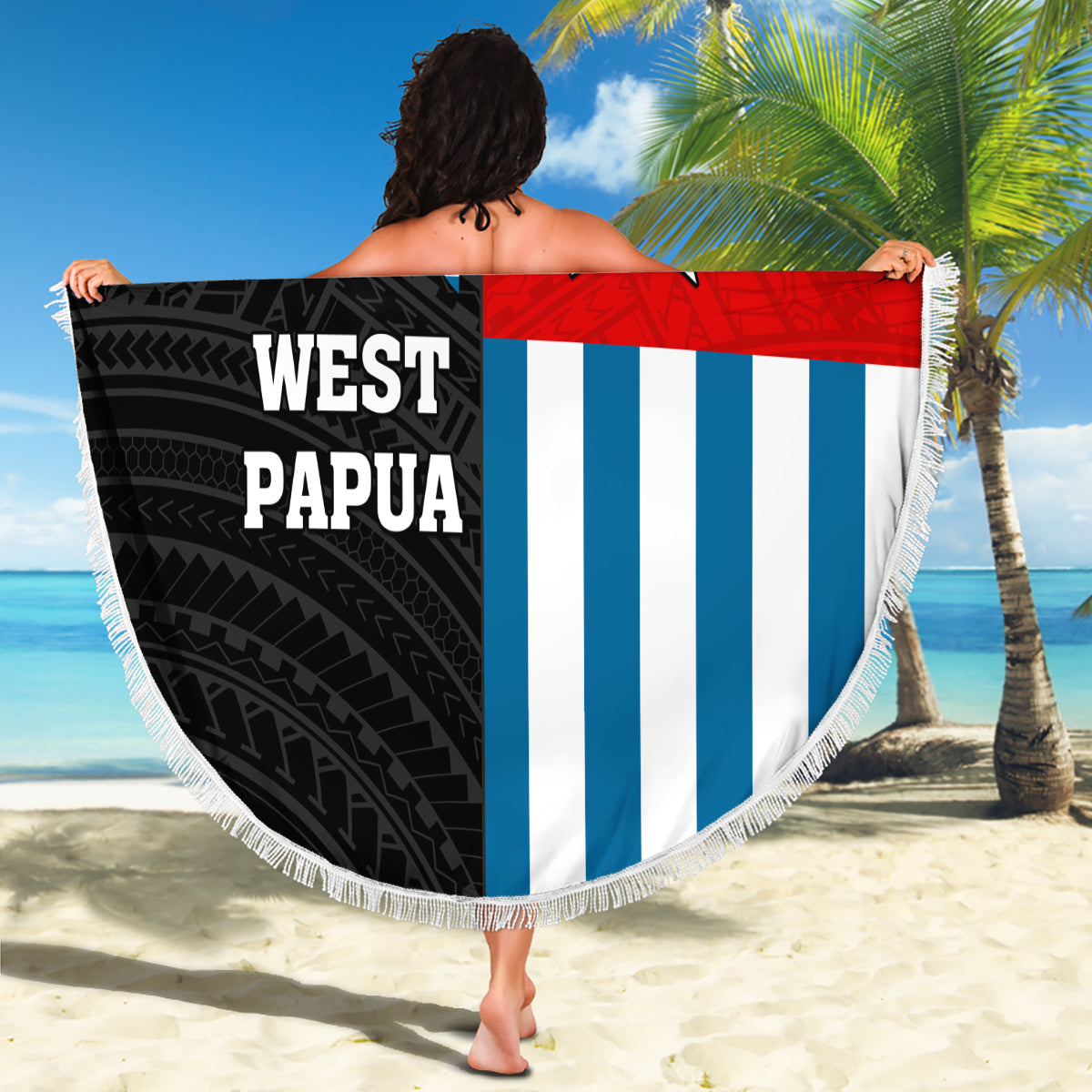 Benutzerdefinierte Hawaii Honolulu Football Bowl Stranddecke einfachen Stil LT05