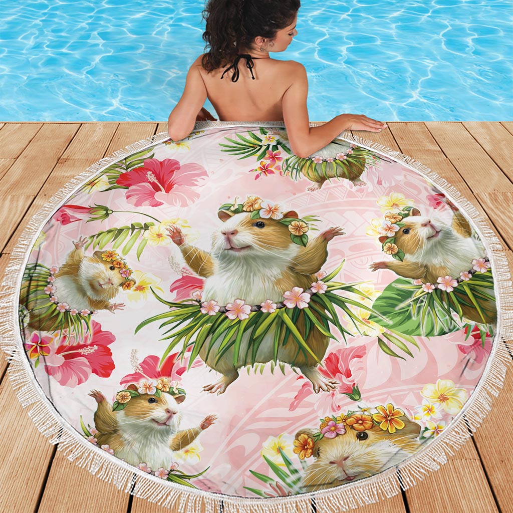 Guam Chamorro Guasali Blumen Stranddecke xxl Aqua Gradient LT7
