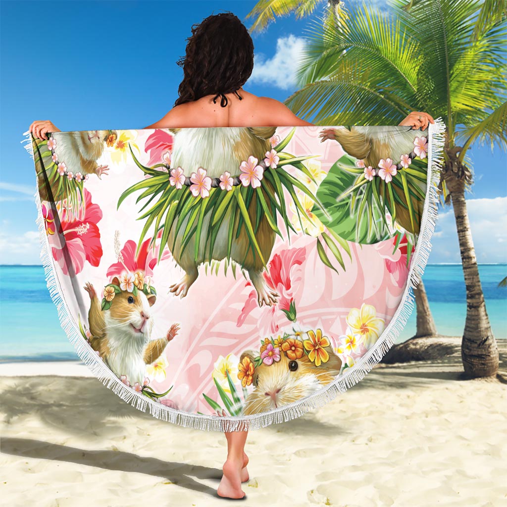 Guam Chamorro Guasali Blumen Stranddecke xxl Aqua Gradient LT7