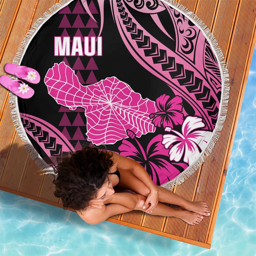 Kanaka Maoli Hawaii Plumeria Stranddecke xxl Tanzende Tentakeln Schwarz Stil LT7