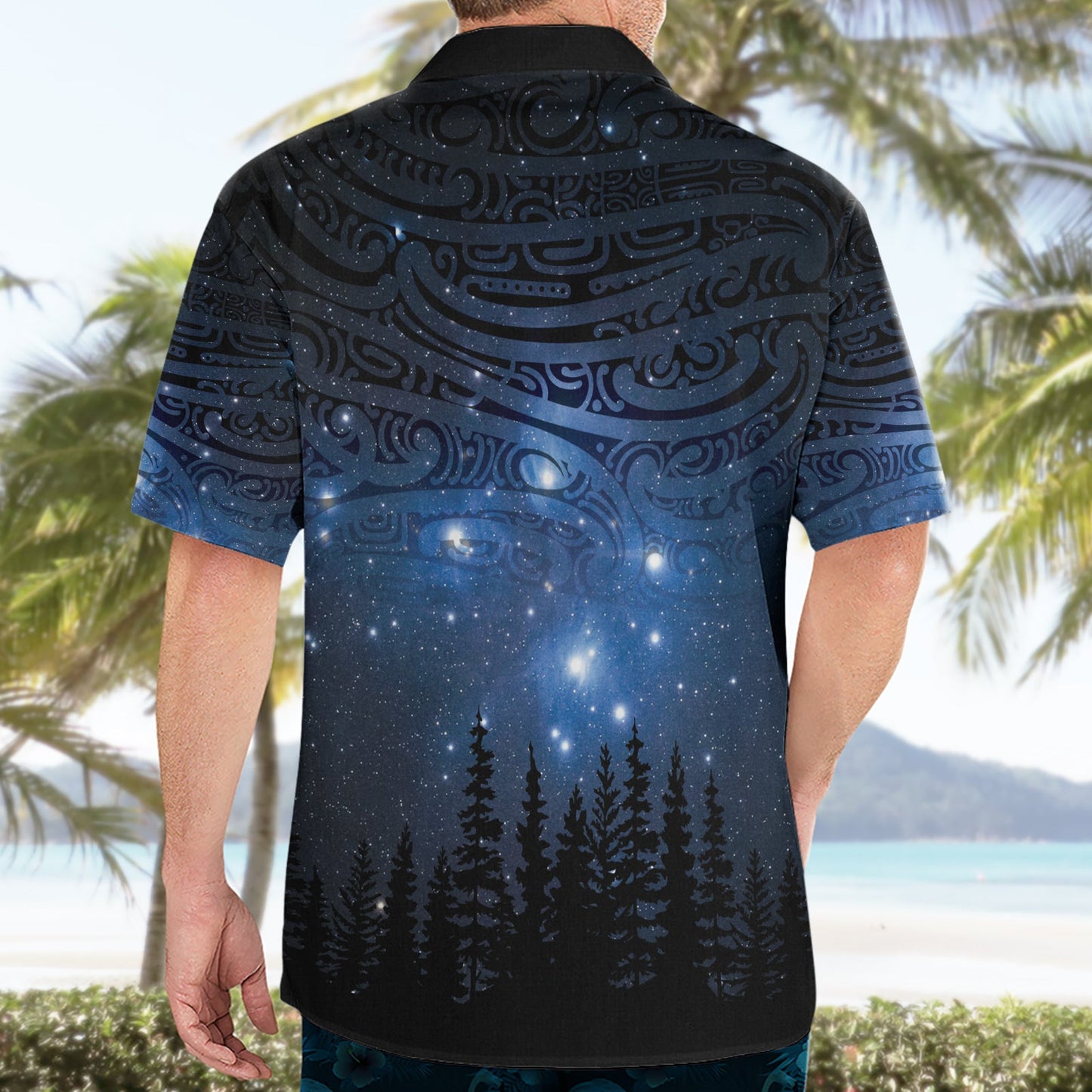 Matariki Te Tau Hou MÄori Hawaiihemd Neuseeland Sternenhimmel LT7