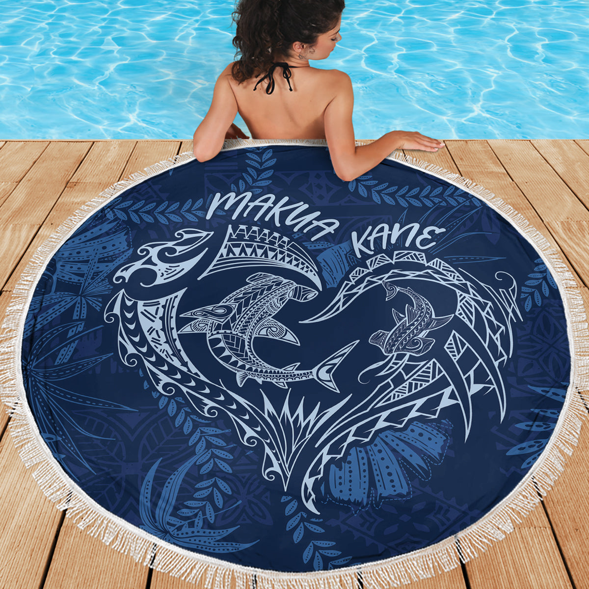 Neuseeland Juli Weihnachten Stranddecke Maori Kiwi Weihnachtsbaum - Weiß LT05