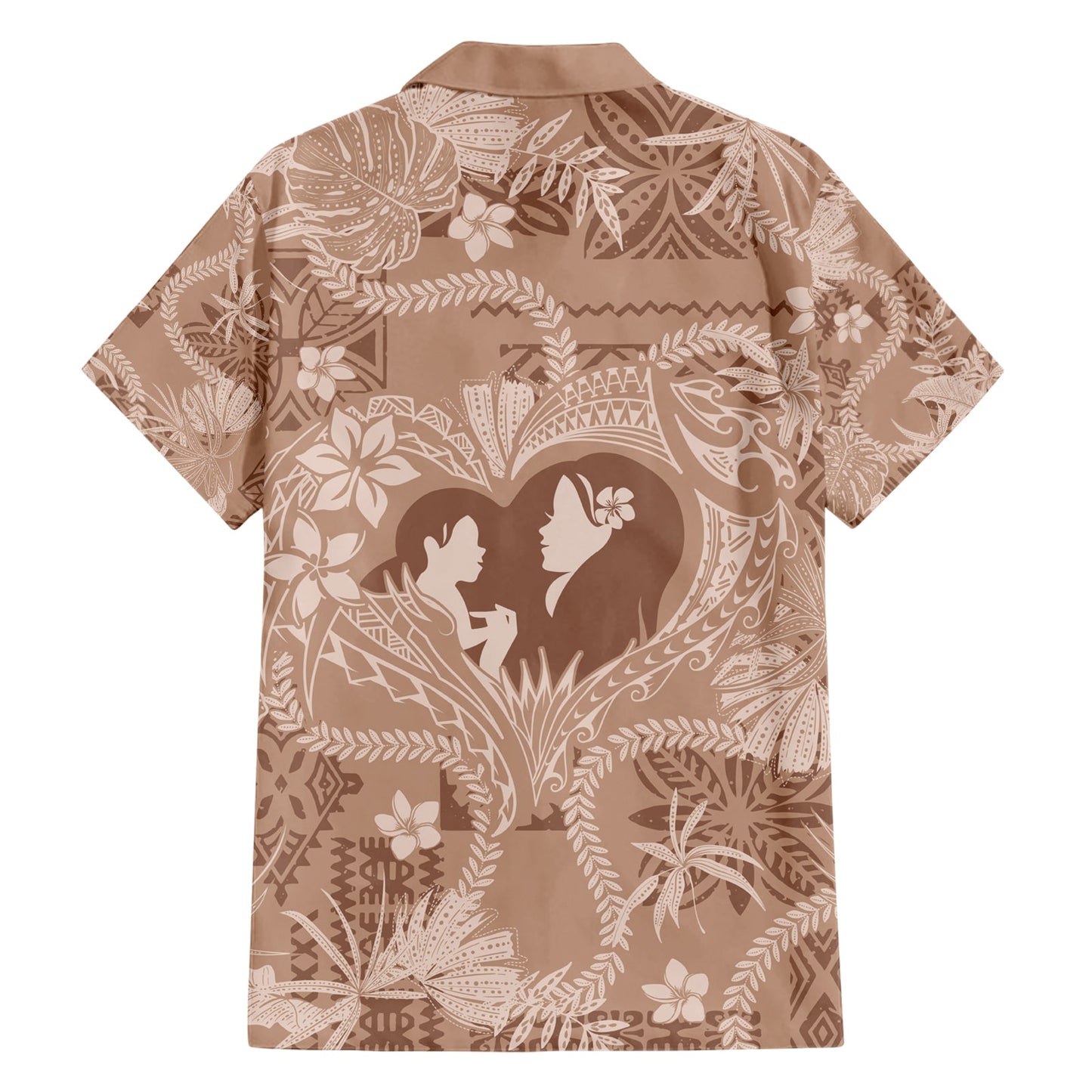 Hawaii Plumeria Hawaiihemd Hau'oli la Makuahine Beige LT7