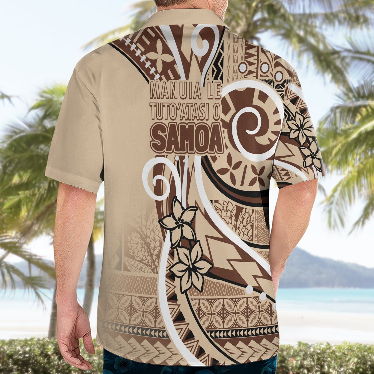 Hawaiihemd mit klassischem Motiv „Siapo Samoa“ – Anleitung zur Unabhängigkeit Samoas LT7