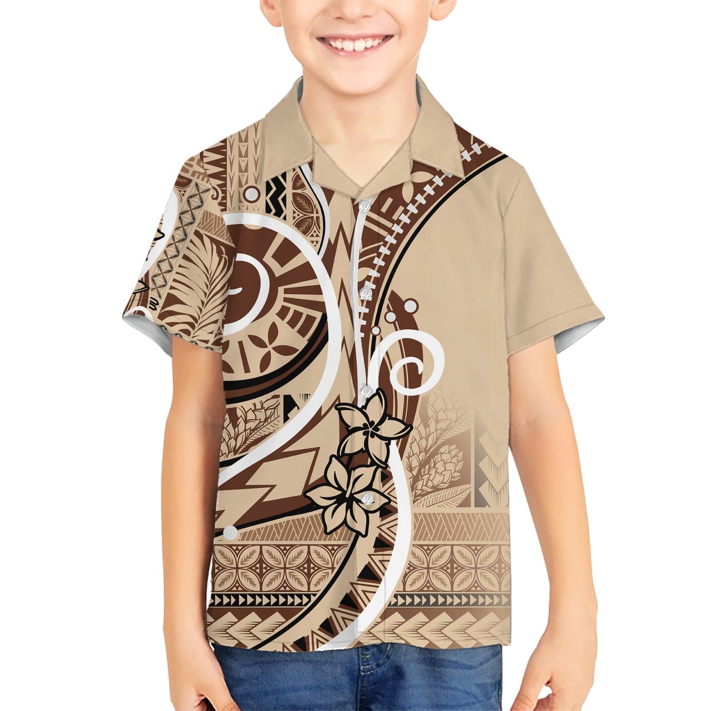 Hawaiihemd mit klassischem Motiv „Siapo Samoa“ – Anleitung zur Unabhängigkeit Samoas LT7